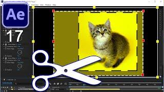 Как  Обрезать КРАЯ Видео в Adobe After Effects 🟦 3 Способа Crop КАДРИРОВАТЬ. Эффект БЫСТРО Урок 17