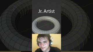 Jr vs Sr artist: selecting edge rings #blendertutorial #blender #blendercommunity #blender3d #b3d