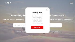 Popup Subscribe For a Website | With Blur Background - HTML, CSS & Js | Coding Karunadu #newtoyou