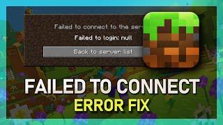 Minecraft - Failed to Login Null Error Fix (Failed To Connect)