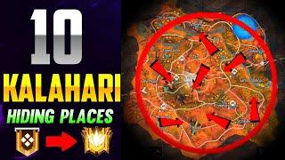 Top 10 Hidden places of Kalahari Hiding places  Gold To Grandmaster in one day  - Garena free fire