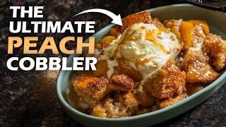 THE BEST Peach Cobbler Recipe - Easy & Delicious Dump Cake Style Tutorial by Chef Grubby