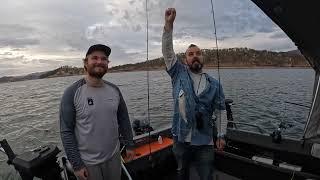 Lake Berryessa Fall Trolling with Downriggers and Learning Leadcore Plus Planer Boards