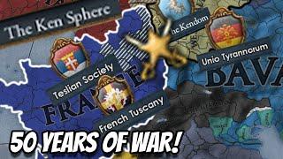 EU4 - 50 Players FIGHT in ALL OUT WAR in CUSTOM NATIONS MULTIPLAYER - Habibis Daycare Part 5