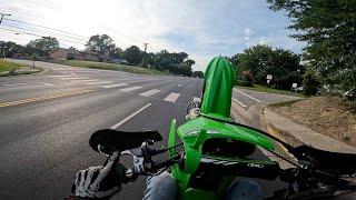 INSANE KX112 WHEELIE COURSE IN TRAFFIC! | 112TERRY