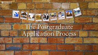 The Postgraduate Application Process at Cambridge