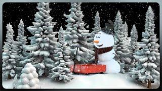 Winter Background l Snowman Video l Snowfall Video l Screensaver l Snowman Background l Winter Video