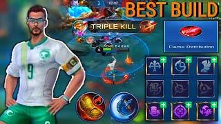 BRUNO BEST BUILD 2021 (FIRST ITEM - FLAME RETRIBUTION) - TOP GLOBAL BRUNO Mobile Legends Bang Bang