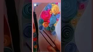 Quilling paper butterfly  design