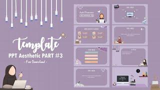 Template PPT Aesthetic #3 Purple Computer Series [Free Download]