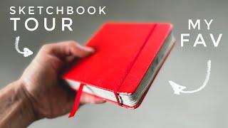 Sketchbook Tour ~ A Flip Through of My Favourite Non-Watercolor Sketchbook with Watercolor Artwork