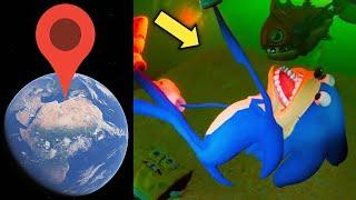 Sonic Tapes Origin Story Animation Underwater drowning on Google Earth?!