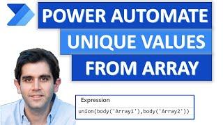 Power Automate Get Unique Values from Array | Distinct Items from Excel, SharePoint & Dataverse