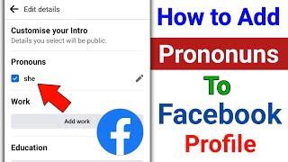 How to Add Pronouns to Your Facebook Profile | How to Set Pronouns to Your Facebook Profile 2024