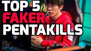 Faker pentakill montage 2016 - Top 5 Hide on Bush pentakill compilation