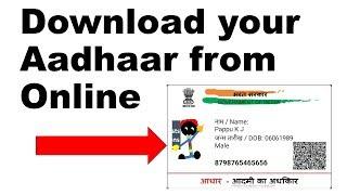 How to download adhaar online