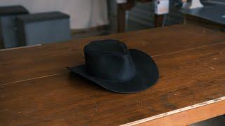 making a matte black leather cowboy hat (w/ DIY PDF file download)