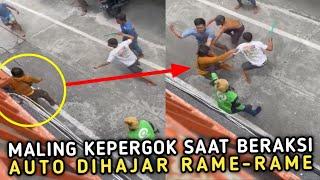 SIKAT || Maling Ini Ketahuan Saat Mencuri Langsung Dihantam bertubi-tubi