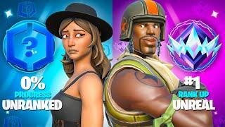 Unranked to Unreal Reload Speedrun But It's Builds & Zero Builds! (Fortnite Ranked)