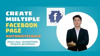 Auto Create Facebook Page | Create Multiple Facebook Pages Automatically