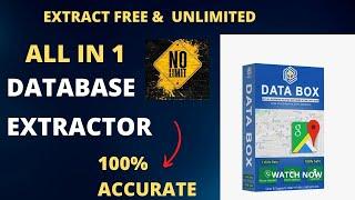 All in 1 DATABASE EXTRACTOR Software | Best Data Scraping Tool | Google Map Extractor | 100% Safe