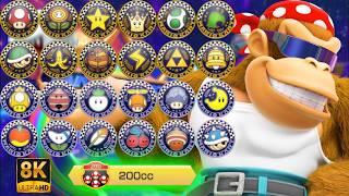 Mario Kart 8 Deluxe - 200cc All Cups (3-Star Rank) [8K]