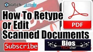 How to edit scanned documents in easy way TAGALOG VERSION