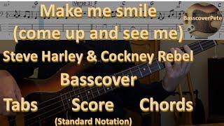 Steve Harley & Cockney Rebel - Make me smile. Bass Cover Tabs Score (standard notation) Chords