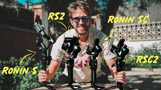 DJI Ronin Comparison All 4 Models | S RS2 SC RSC2
