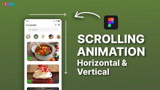 Figma basic: Horizontal and Vertical Scrolling in figma | Scroll animation figma