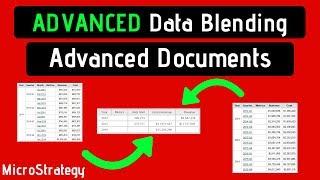 Advanced Data Blending - Advanced Documents - MicroStrategy