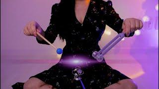 ASMR Brain Vibrations  FOR YOU TO FEEL RELIEVED  360° Tuning Fork tingles for sleep