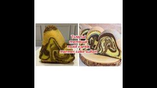 Bikin motif cantik marmer cake sultan