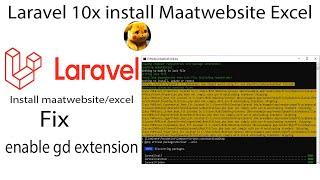 1 Laravel 10x install Maatwebsite Excel