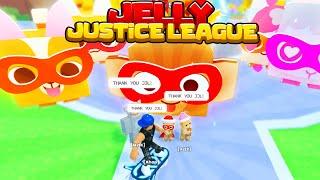 Jelly Justice League to the Rescue! + 100 HUGE Machine Eggs for the Titanic Butterfly?!pen_spark