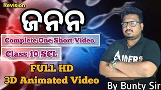 ଜନନ class 10 full one shot video || Bunty sir ||Reproduction in odia ||aimers classes