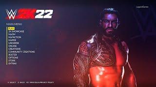 WWE 2K22 Main Menu, Game Modes & Match Types | PS4/XB1 Concept