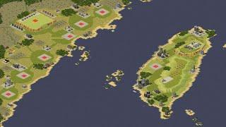 Red Alert 2 | Extra hard AI | 7 vs 1 | formosa island Map | Great britian