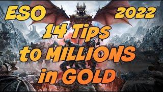 NEW ESO 14 Ways to Earn Millions in GOLD!