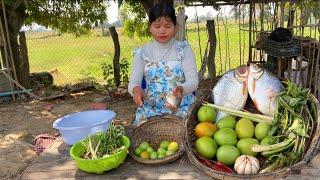 Country style cook fish with tomatoes recipes and eat - Cooking With Sreyda