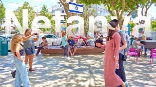 The Lively Netanya, Exploring the City Center and more | Israel Tour 4K