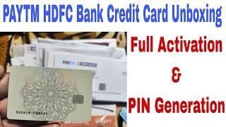 Paytm HDFC Bank Credit Card Unboxing & First Look | All Features Reveal | Full Activation