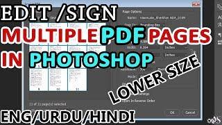 EDIT/SIGN MULTIPLE PDF PAGES IN PHOTOSHOP (LOW SIZE)