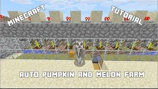 Simple Automatic Pumpkin / Melon Farm Tutorial [Minecraft Xbox 360 Xbox One PS3 PS4]