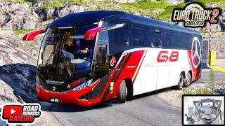 ETS2 Bus | Best New G8 Bus on Extreme Narrow Tight Curvy Roads | Euro Truck Simulator 2 | Moza TSW