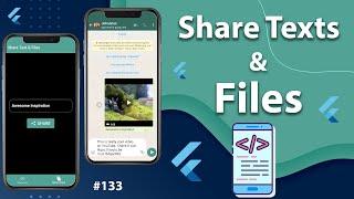 Flutter Tutorial - Share Texts, Images & Files - Flutter Share Plugin