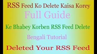 How to setup auto blogging blog & deleted Rss Feed