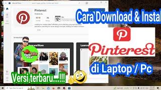 Cara Download & Install Aplikasi Pinterest di Laptop / PC || Pinterest for windows