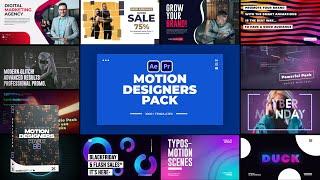 Motion Designers Pack | 1000+ Templates For After Effects & Premiere Pro