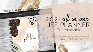 Best 2021 Digital Planner | Life all in one customizable digital planner